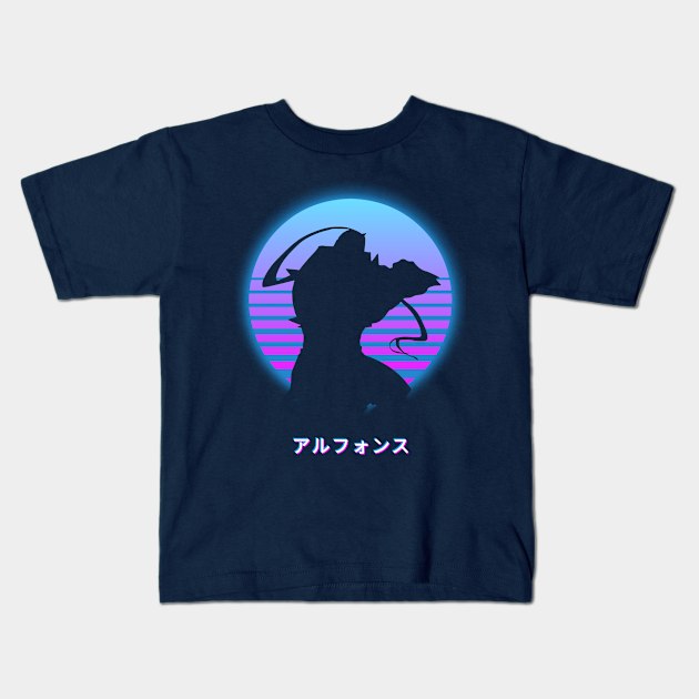 Alphonse Elric - Retro 80s Kids T-Shirt by The Artz